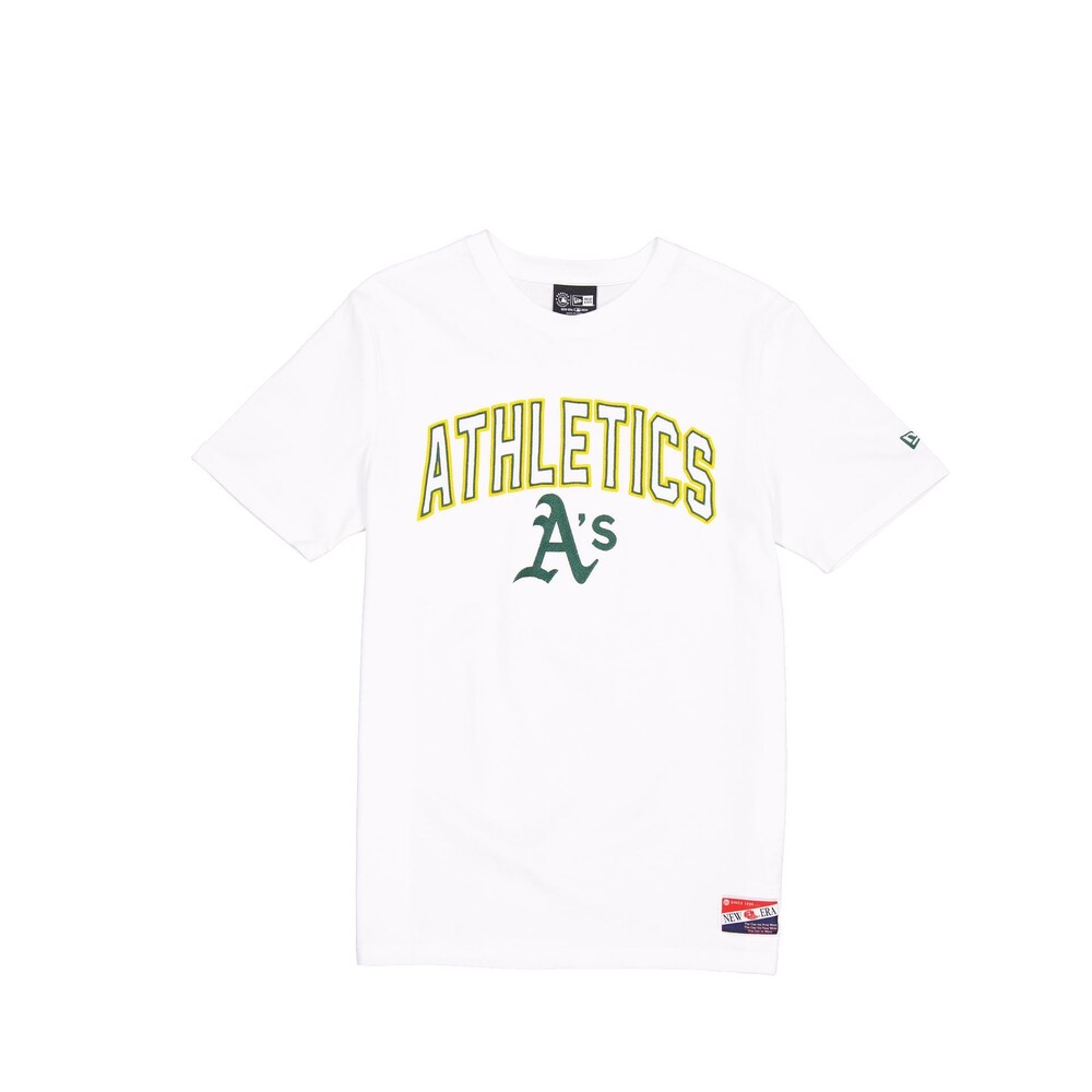 New Era Athletics Throwback White T-Shirt - Size XL